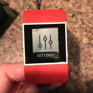 Tangerine Fitbit Surge